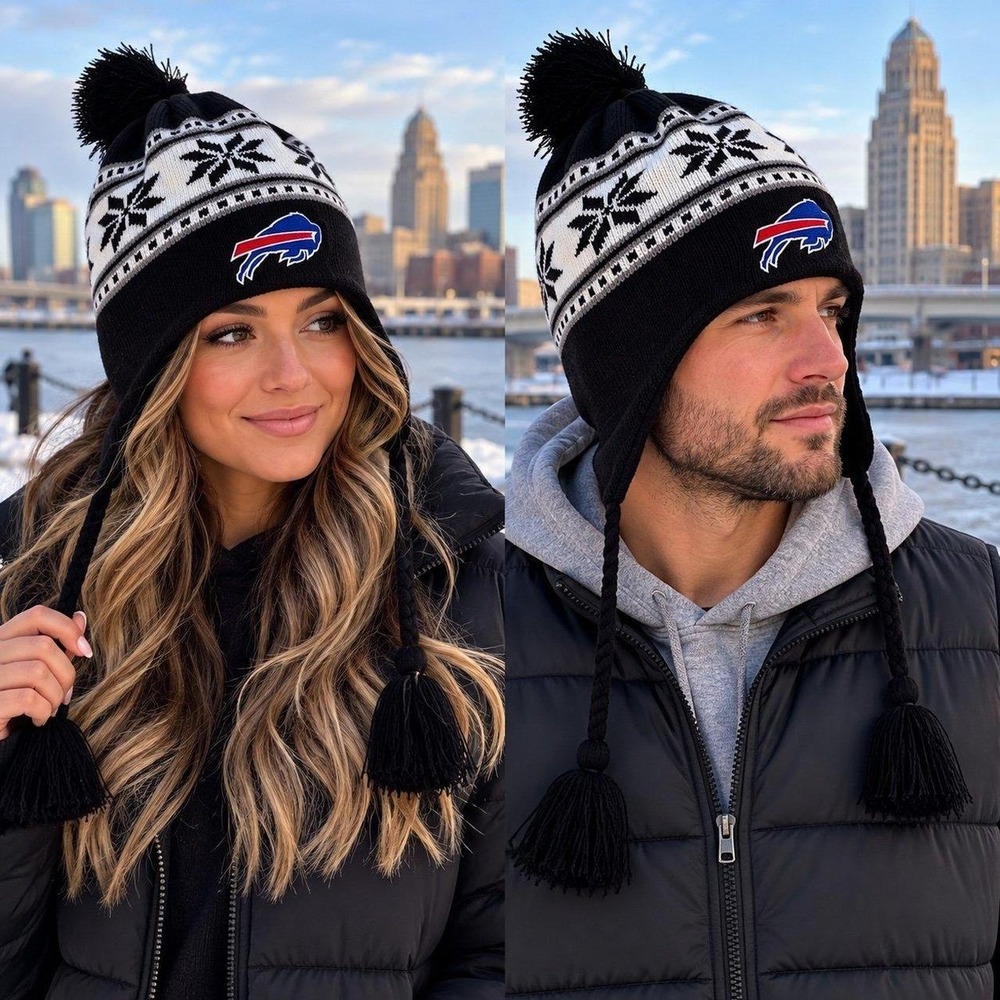 Buffalo Bills 47 NFL Winter Hat with Tassels (one size)